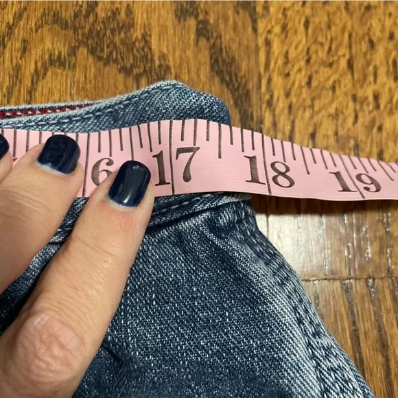 Tommy Hilfiger Vintage‎ Carpenter Denim Shorts Size 16 - Picture 8 of 9